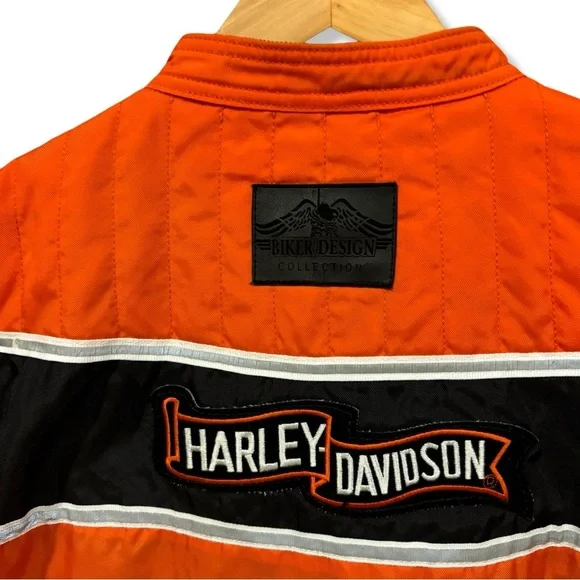 Vintage Biker Jacket With Harley-Davidson Patches - Picture 3 of 5